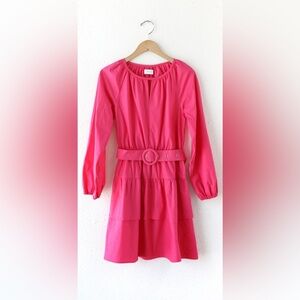 THE CUTEST MOST FLATTERING DRESZ -Trina Poplin Belted Mini Dress-